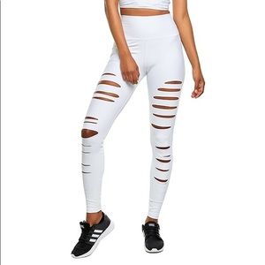 Ripped Front Black Leggings